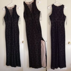 Black Lace Prom Dress